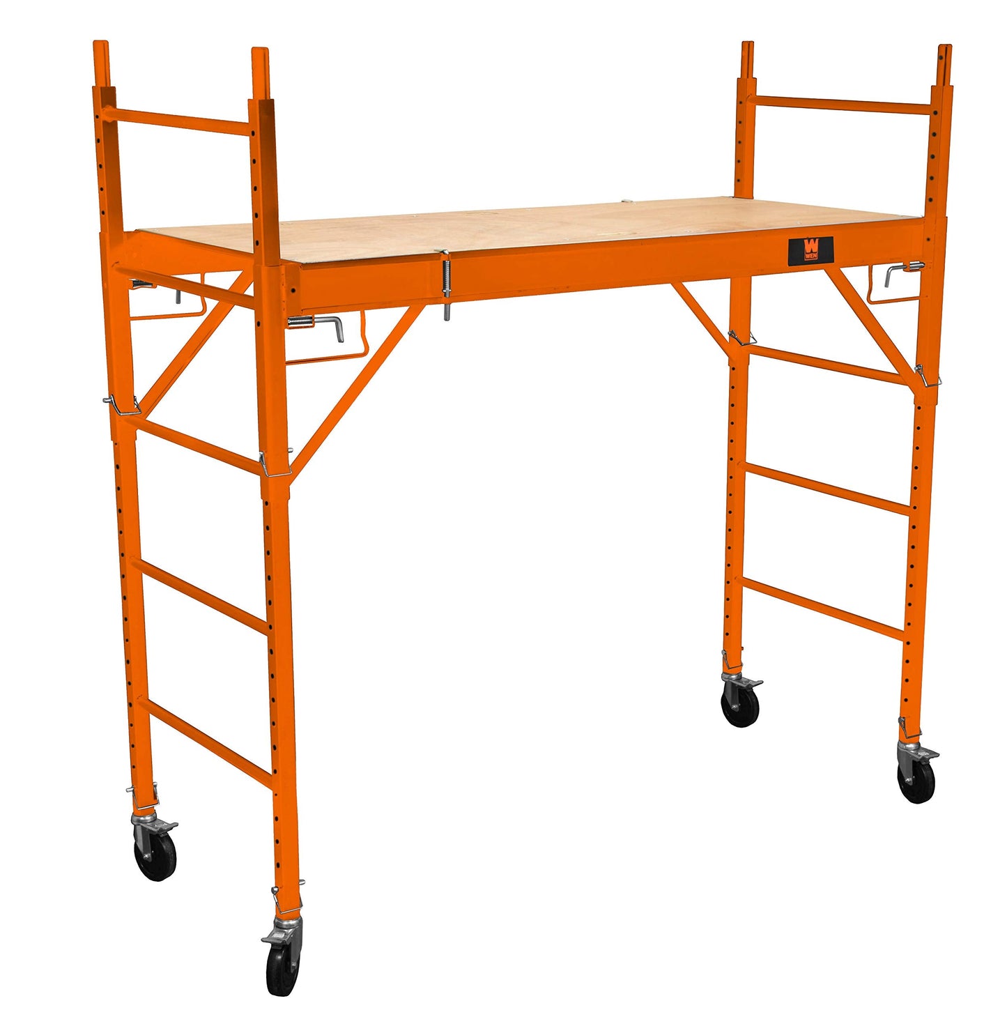 WEN 31110T Baker-Style 6.25 ft. Multi-Purpose 1000-Pound-Capacity Rolling Steel Scaffolding