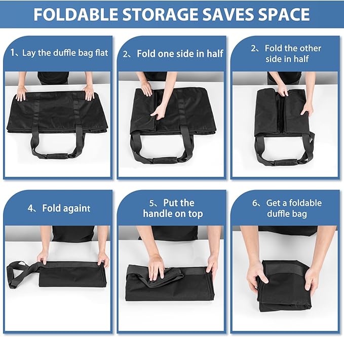 Large Travel Duffle Bag, 80L Gear Bag for Men and Women, Storage Bag Ideal for Overnight Camping and Weekend Getaways