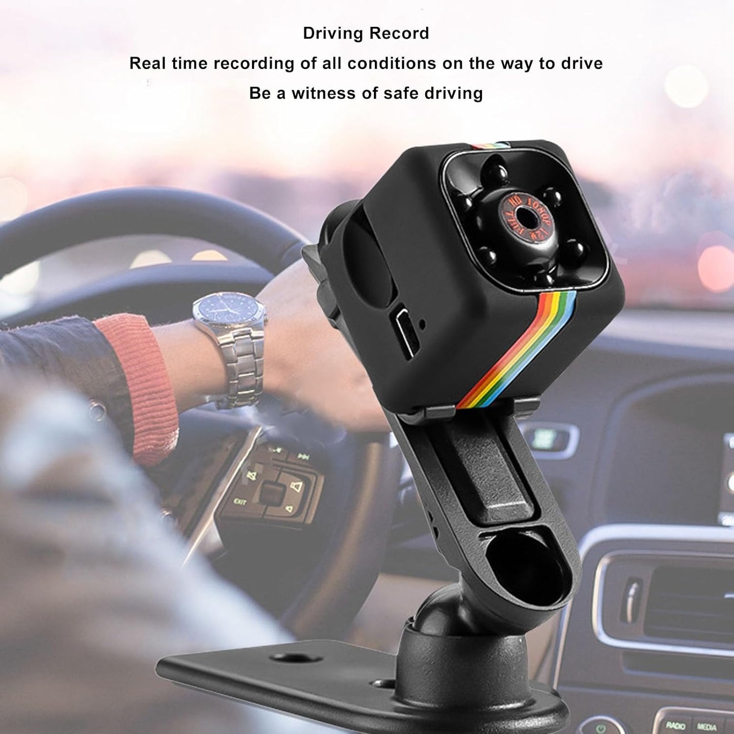 Jinlorion 1080P 140 Mini Camera HD with Night, Degree Wide Angle Lens, Small Sports DV Camcorder for Outdoor and Indoor