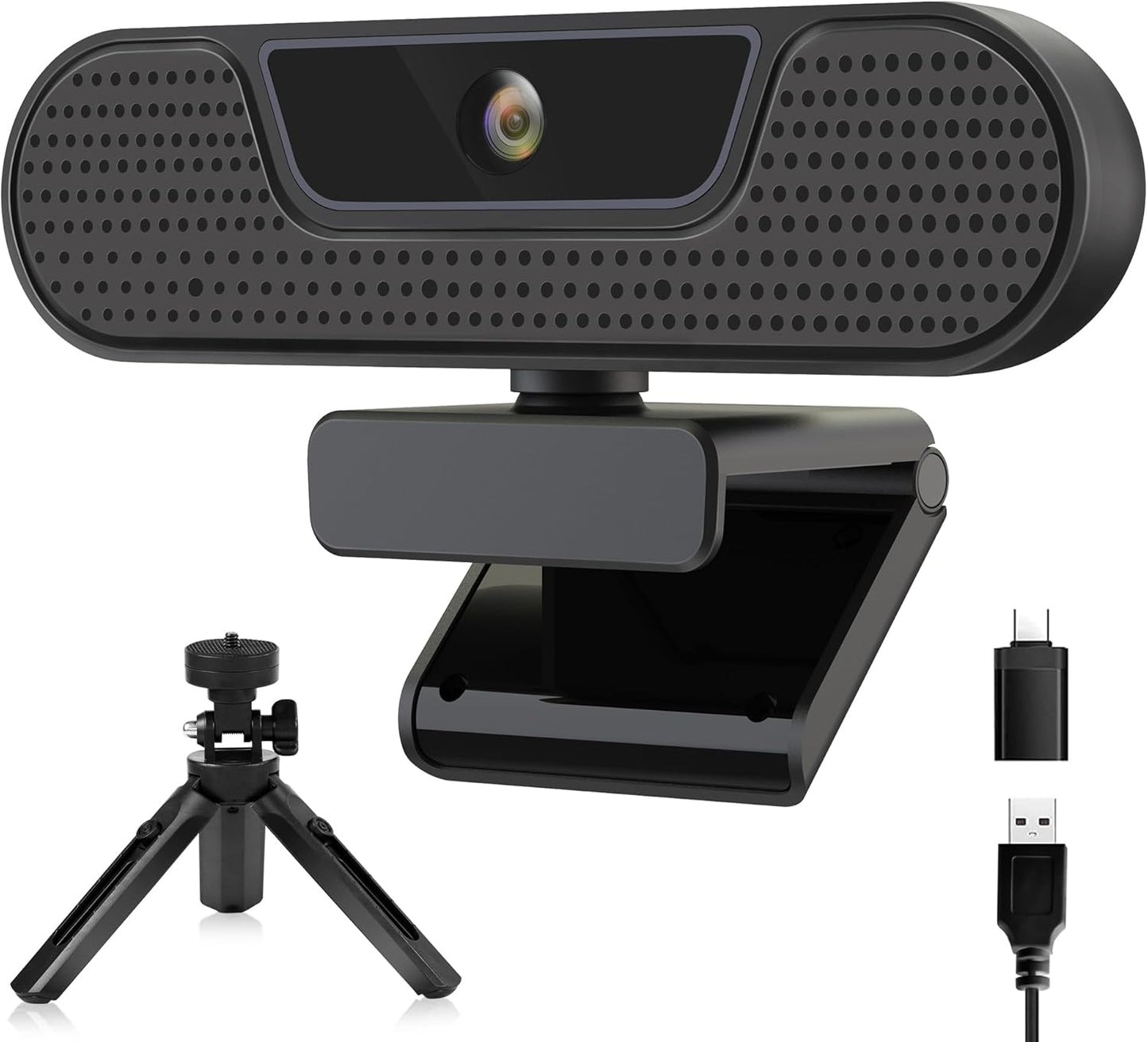 saylas 4K 4 W8GS 85 Webcam with Noise Cancellation Microphone, Web Cam, Privacy Cover, FOV, Plug & Play Web Streaming