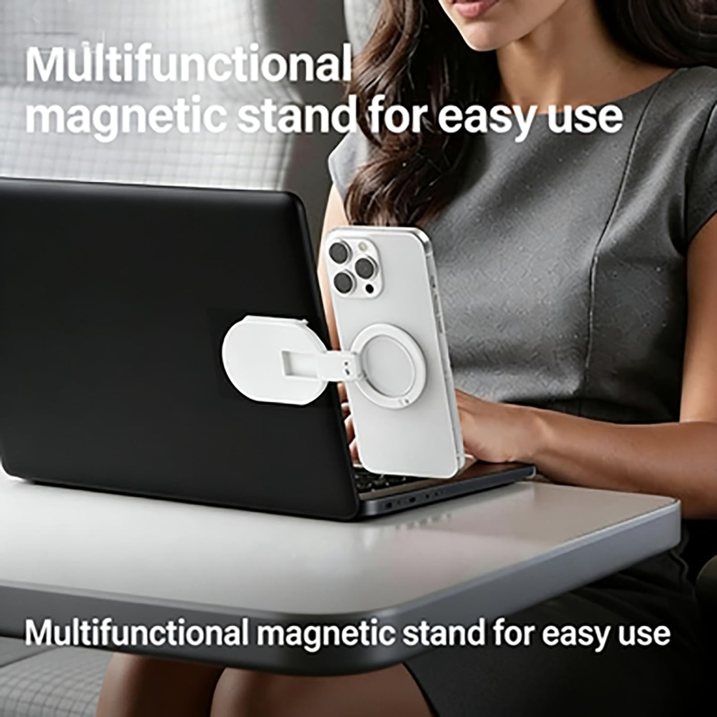 2026 New 3 in 1 Magnetic Suction Cup Phone Mount, 18 Strong Suction Cups Car Phone Holder, 360° Rotatable Universal Phone Stand for Gym Kitchen Home Office.(1PC)
