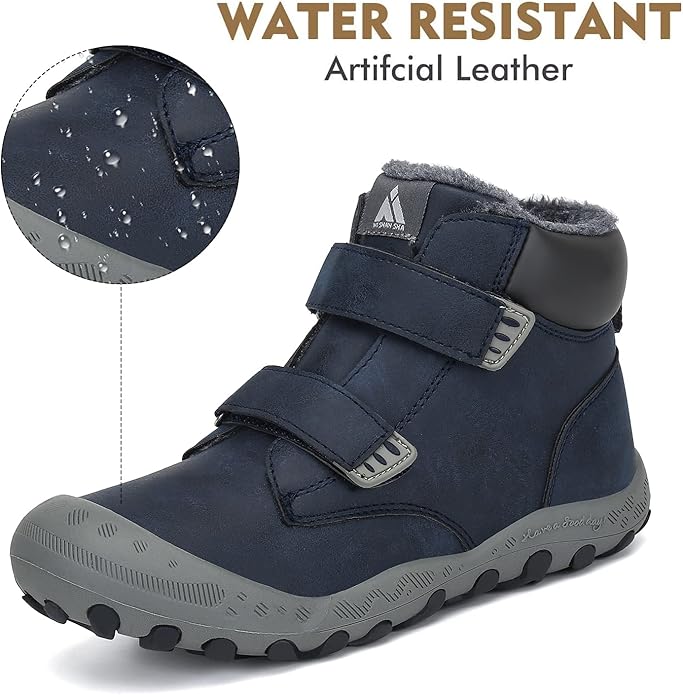 Mishansha Kids Hiking Boots Toddler Girls Boys Hiking Shoes Water-Resistant Anti-Collision Non-Slip Athletic Outdoor Trekking Boots