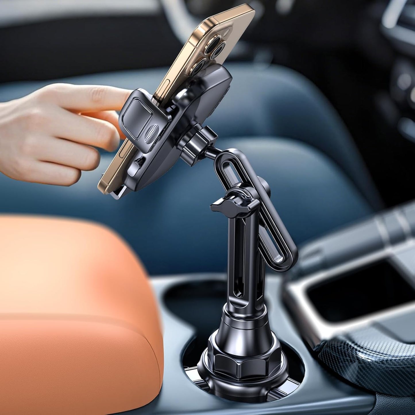Coolpow Cup Holder Phone Holder for Car Phone Holder Cup Holder Phone MountUltra Stable & Never ShakePhone Holders