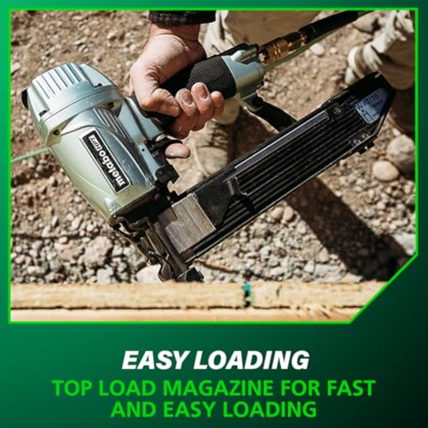 Metabo HPT ½-Inch Standard Crown Stapler | Pro Preferred Brand of Pneumatic Nailers | 16 Gauge | Accepts 3/4-Inch to 2-Inch Staples | Ideal for Insulation, Sheathing, & Subfloor Installation | N5010A
