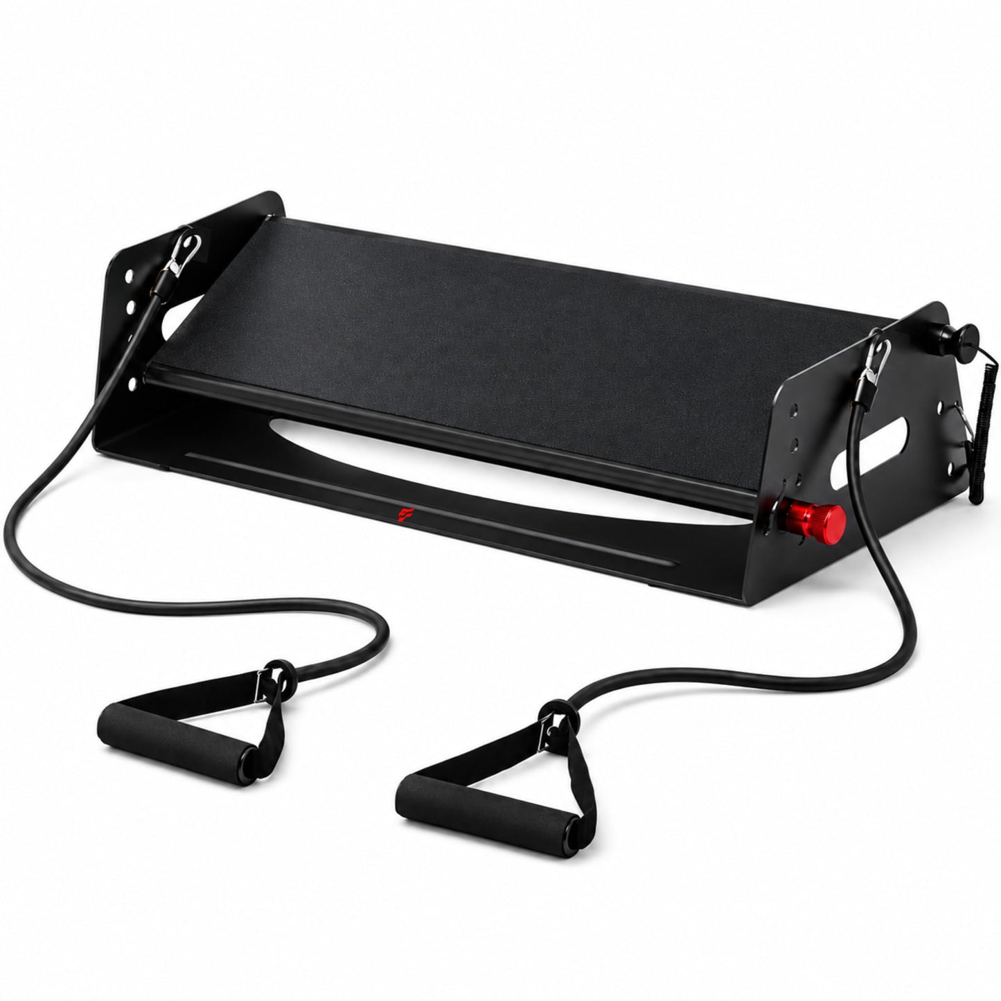 Adjustable Slant Board, Calf Raise Machine & Aerobic Step Platform — 3-in-1 Heavy-Duty Steel Frame with Resistance Bands for Squats, Calf Raises, Step-Ups, Stretching & Ankle Mobility, 880 lbs