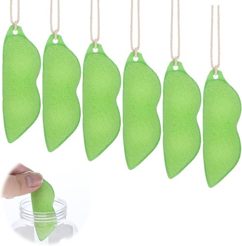Mabor Magic Beans Bottle Cleaner - 6Pcs Reusable Sponge Brushes for Small Mouth Bottles