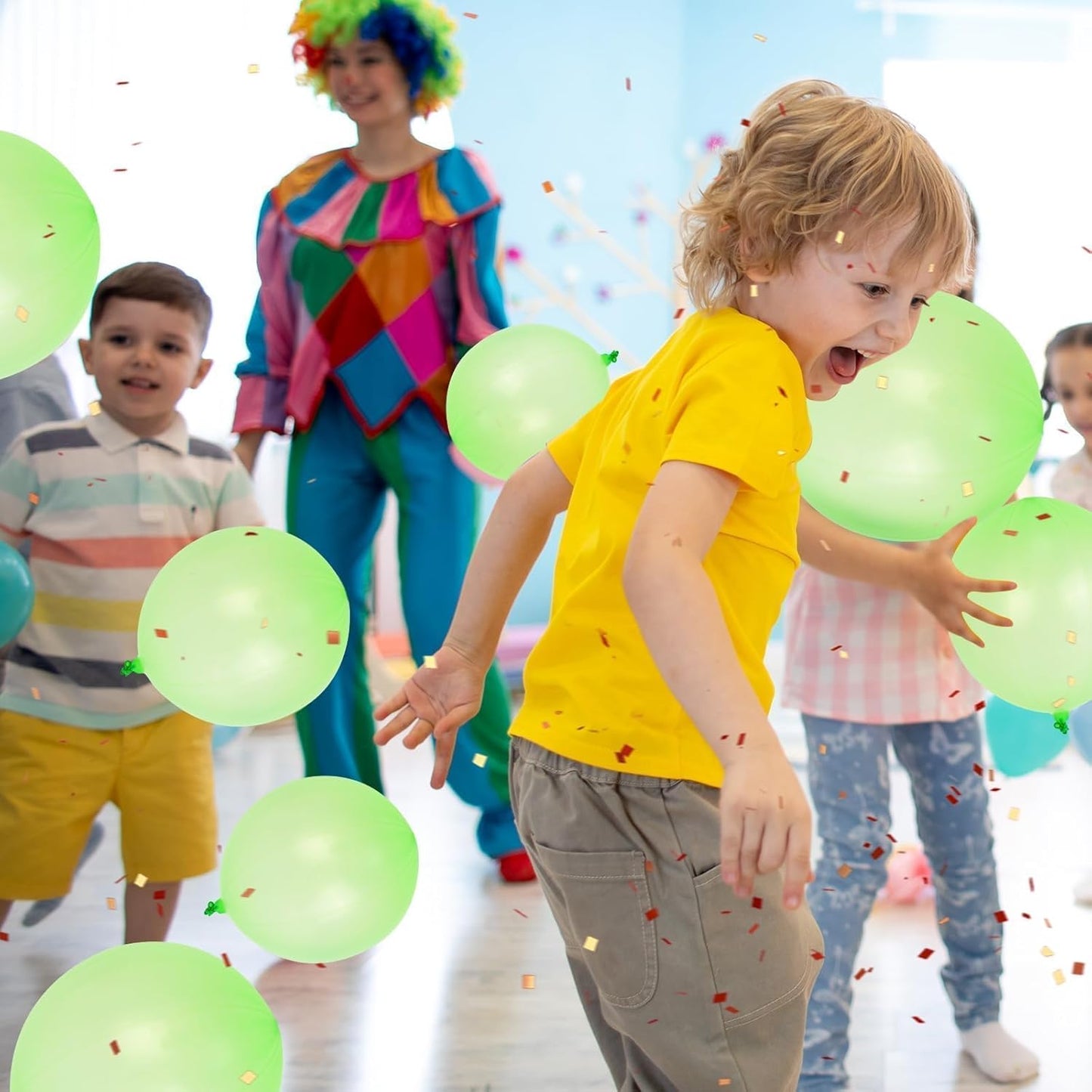 Punch Balloons by Green - 36 Pcs with Rubber Band Handle for Easy Grip | Perfect for Kids’ Birthday Parties & Outdoor Play