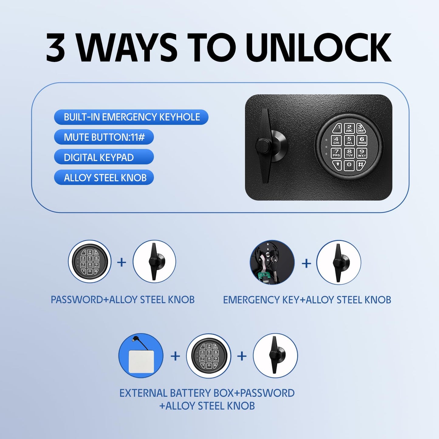 Cash Safe With Drop Slot 4.0 CUB Drop Safe for Business Money Depository Safes Box With Internal Keyed Locking Compartment Anti-Fishing Digital Combination for Home Hotel Restaurant Liquor Store