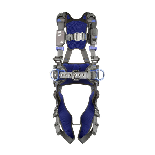 3M 1113130 DBI-SALA ExoFit X300 Comfort Construction Positioning Safety Harness, Construction Fall Protection, Aluminum Back and Hip D-Rings, Auto-Locking Quick Connect Leg and Chest Buckles, X-Large