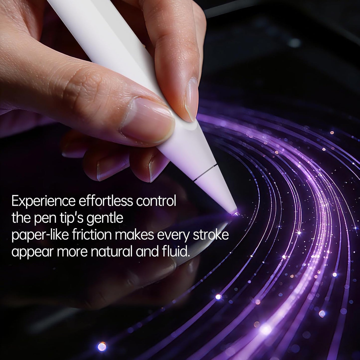 AZF Pro/USB-C/2nd Gen/1st Accessories-6 Pack(Purple) Replacement Tips for Apple Pencil Gen Tips with Storage BoxMix