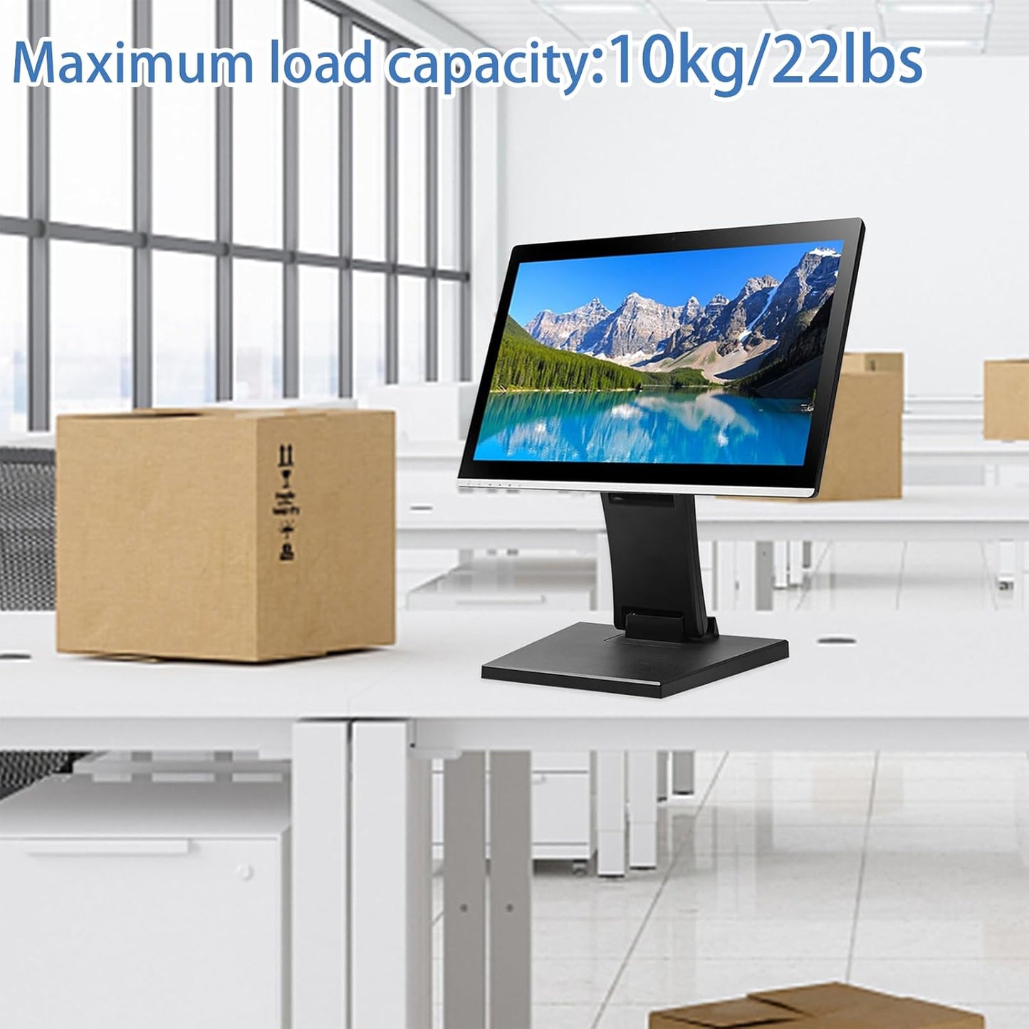 yeshine 75x75mm&100x100mm Adjustable Metal Folding Monitor Bracket for Touch Screen Desk Mount with VESA Hole All
