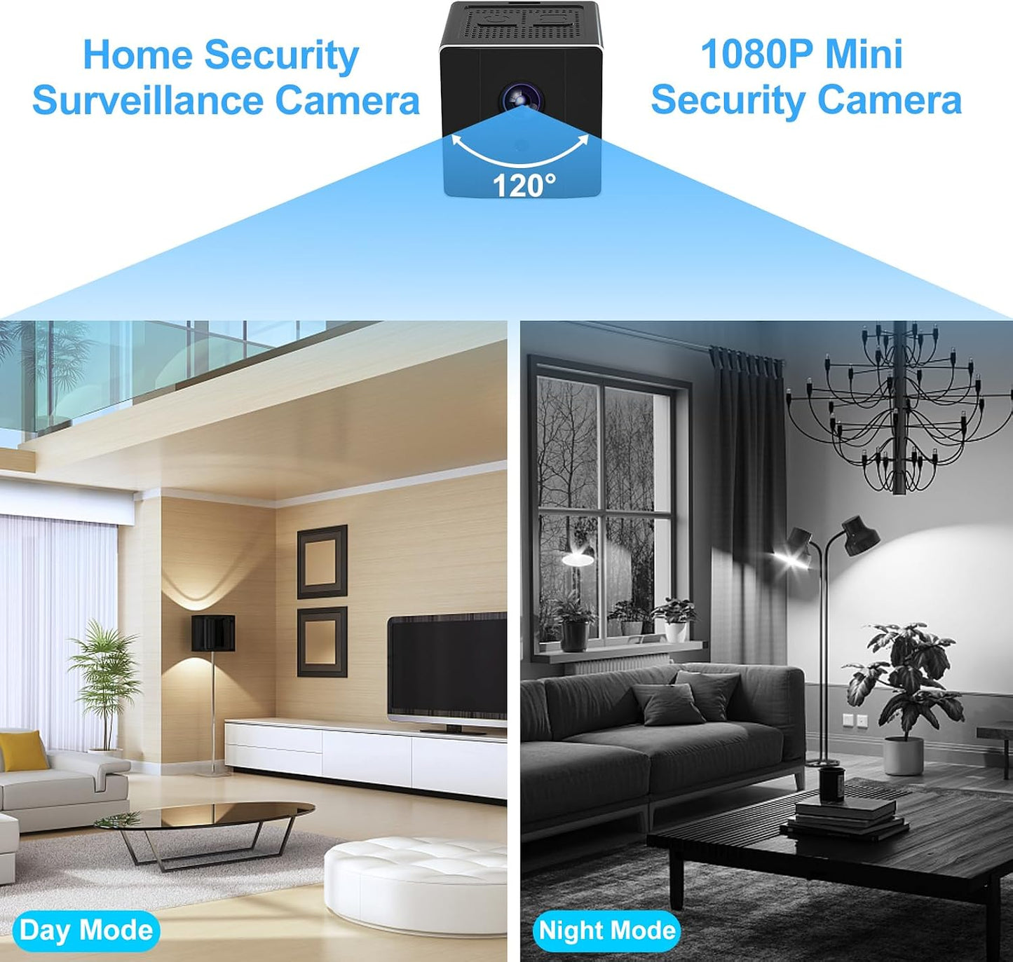 ehomful 1080P Wireless Mini Camera HD Portable Small Nanny Cam with Night Vision,Body Cam Surveillance Cameras for Home