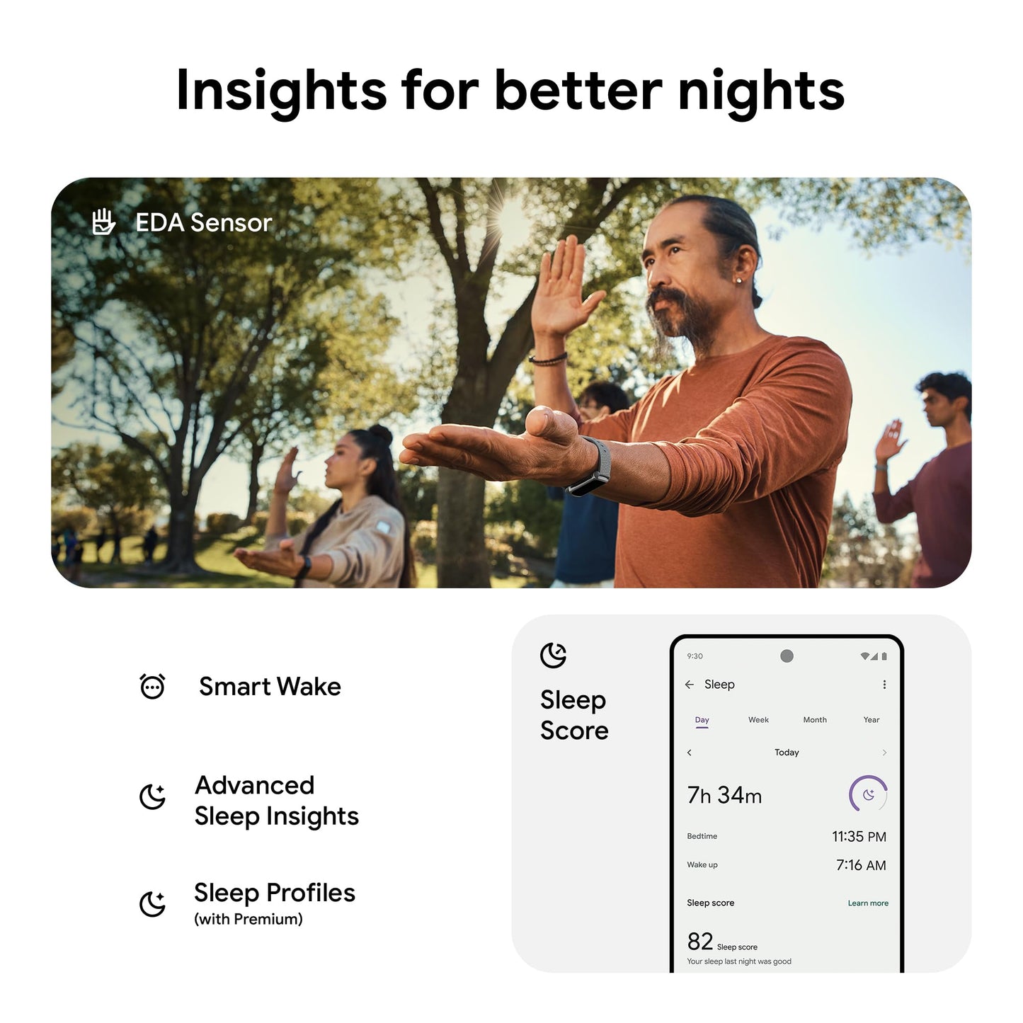 Fitbit Charge 6 Fitness Tracker with Google Apps - Heart Rate on Exercise Equipment - 3-Month Google Health Premium Membership Included - Health Tools - Porcelain/Silver - Small&Large Bands Included