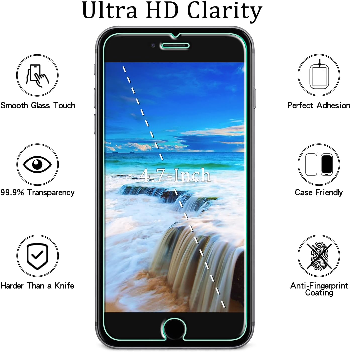 [2 Pack 3, 2022, 2, 2020 MAYtobe Tempered Glass Designed For iPhone SE SE iPhone SE SE Screen Protector, Anti-Scratch