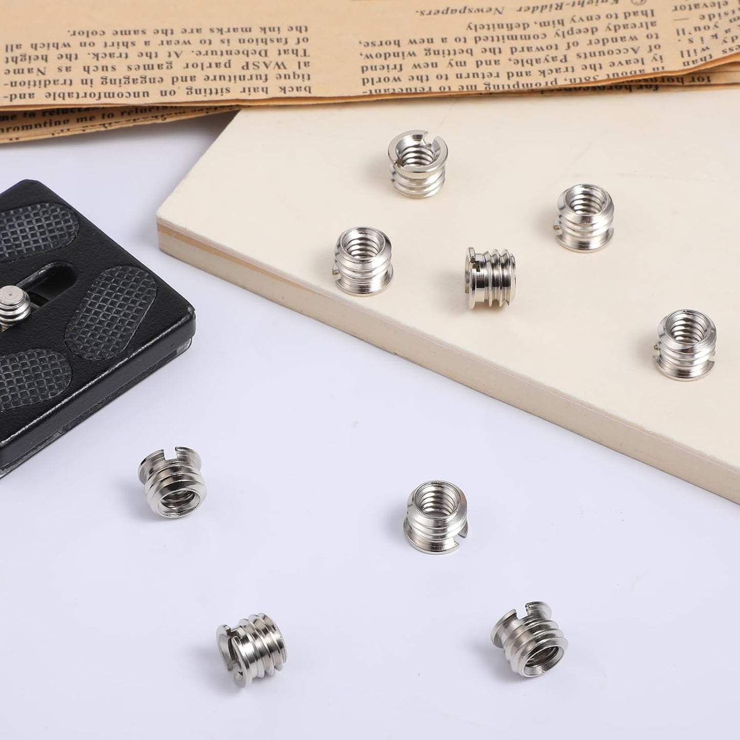 Zyghjort 10PCS 1/4"-20 3/8"-16 1/4 3/8 Female to Male Tripod Adapter Standard Metal Tripod Adapters to Reducer Bushing