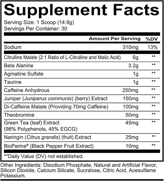 REDCON1 Total War Pre Workout, Rainbow Candy - Beta Alanine + Citrulline Malate Keto Friendly Preworkout for Men & Women with 320mg of Caffeine - Fast Acting (30 Servings)