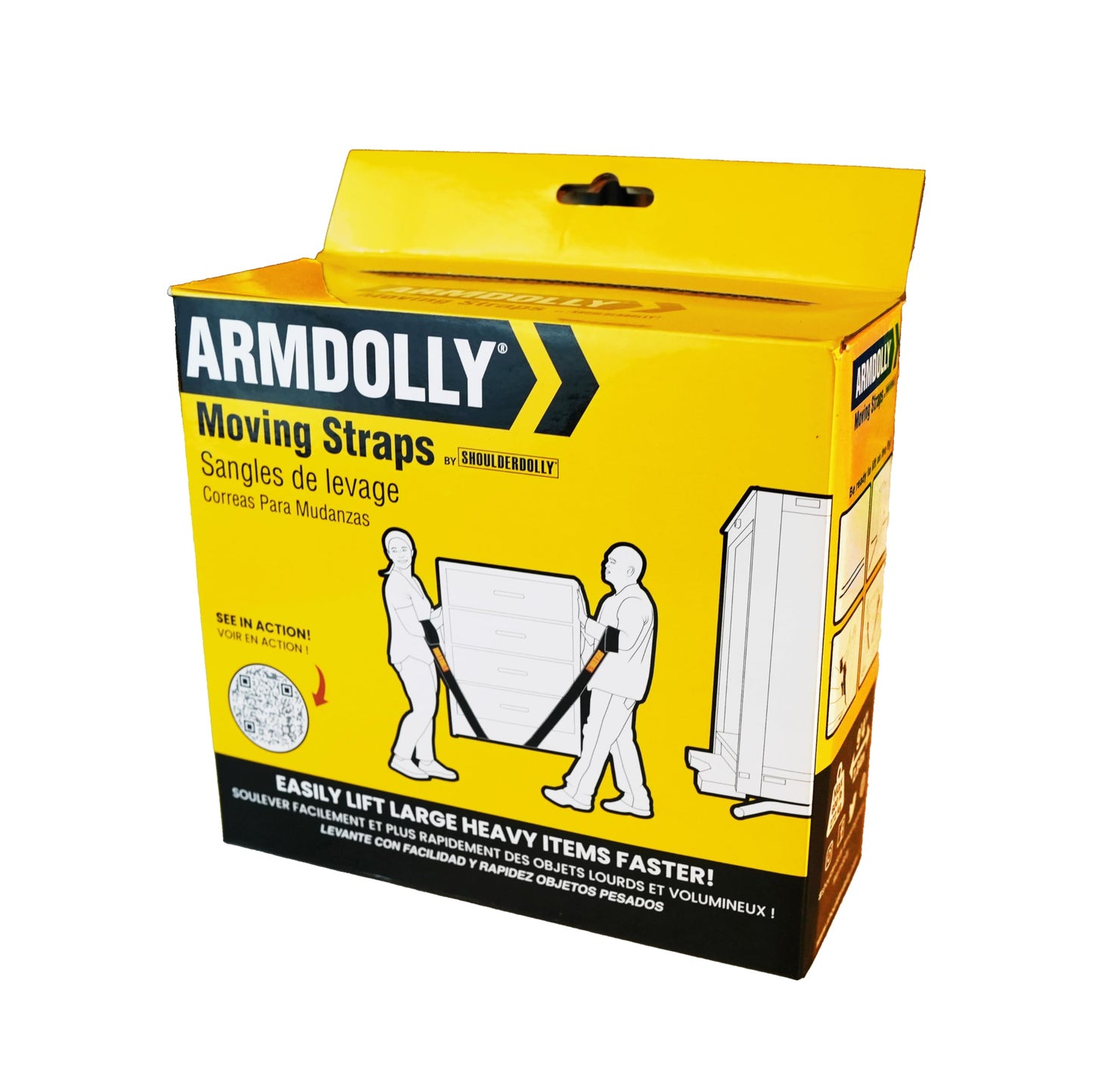 ArmDolly Moving Straps - 2-Person Lifting and Moving System - Lift, Carry and Move Heavy Furniture and Appliances Easily, Fast, and Safely - by ShoulderDolly