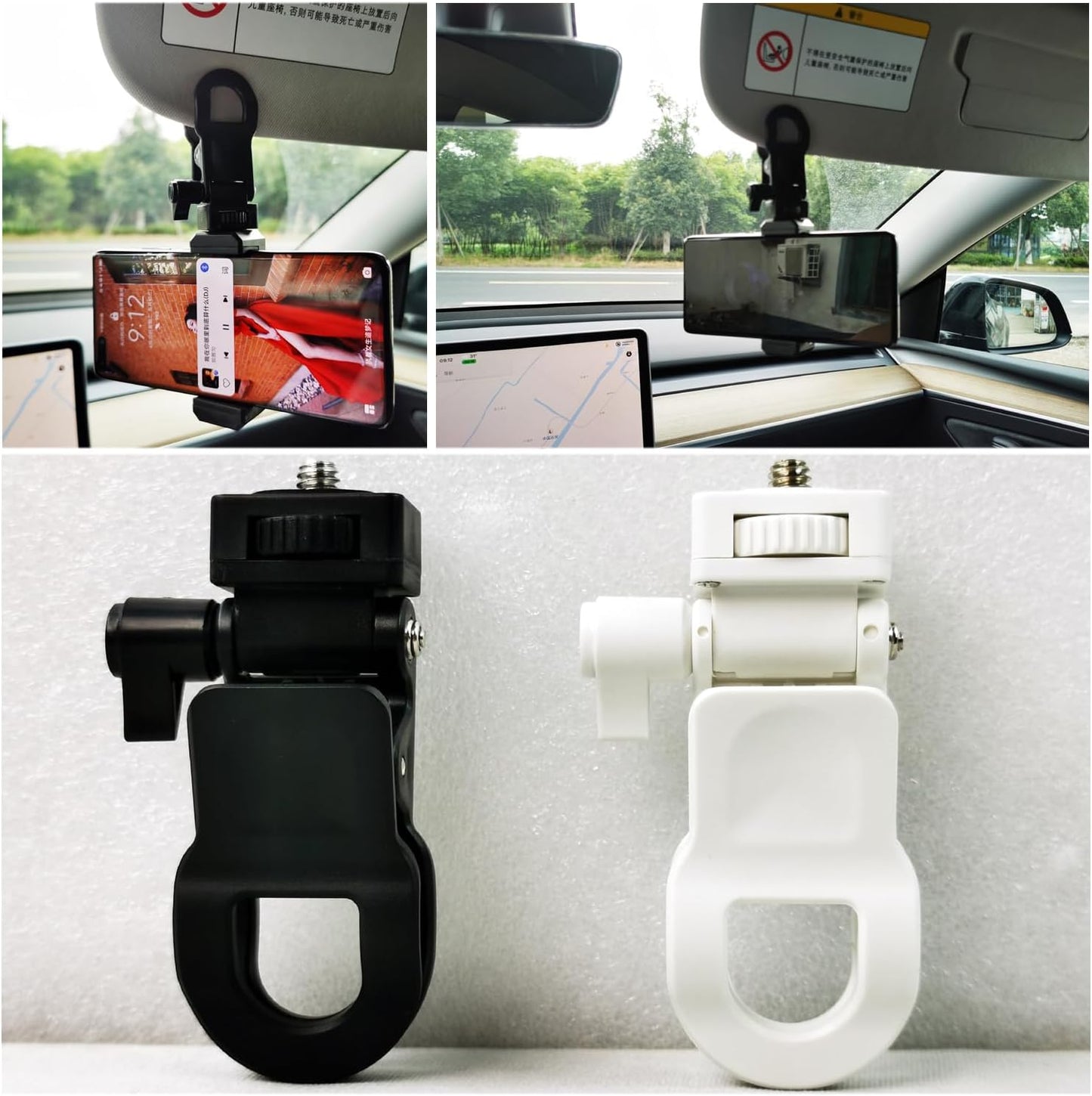ThtRht 2 Pack 1/4 Monitor Camera Mount Clamp Clip Screen LCD Display Top Fill Light Flash Holder Webcam Stand