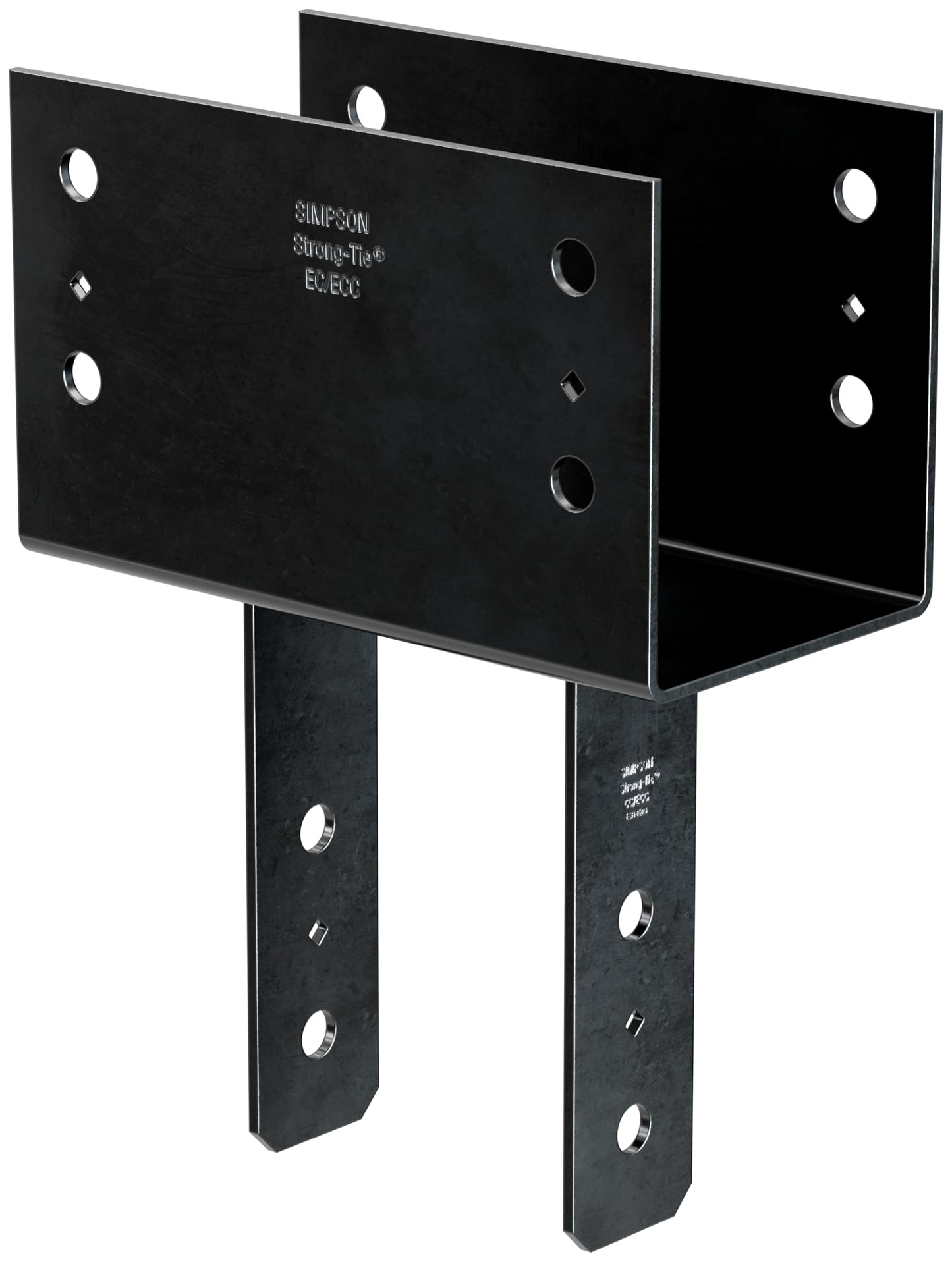 Simpson Strong-Tie CC66PC CCPC Black Powder-Coated Column Cap for 6X Beam, 6X Post