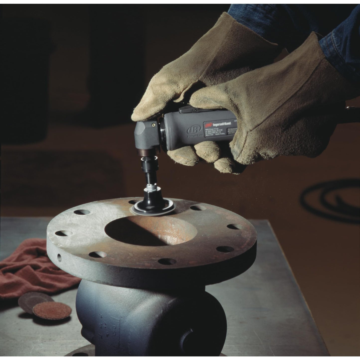 Ingersoll Rand G1A200RG4 Angle Air Die Grinder, 20,000 RPM, 0.4 HP, 1/4" Collet, Rear Exhaust