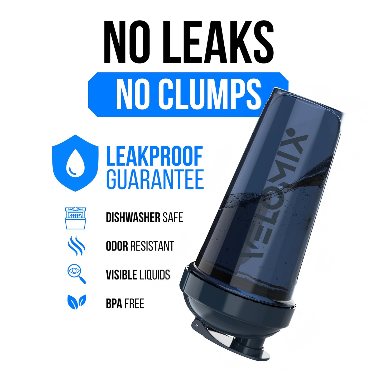 VELOMIX -4 PACK 28 Oz Protein Shaker Bottle for Protein Mixes - 4x Wire Whisk | Leak Proof Shaker Cups for Protein Shakes | Large, Stackable Protein Shaker Bottles Pack | Dishwasher Safe (Aqua Depths)