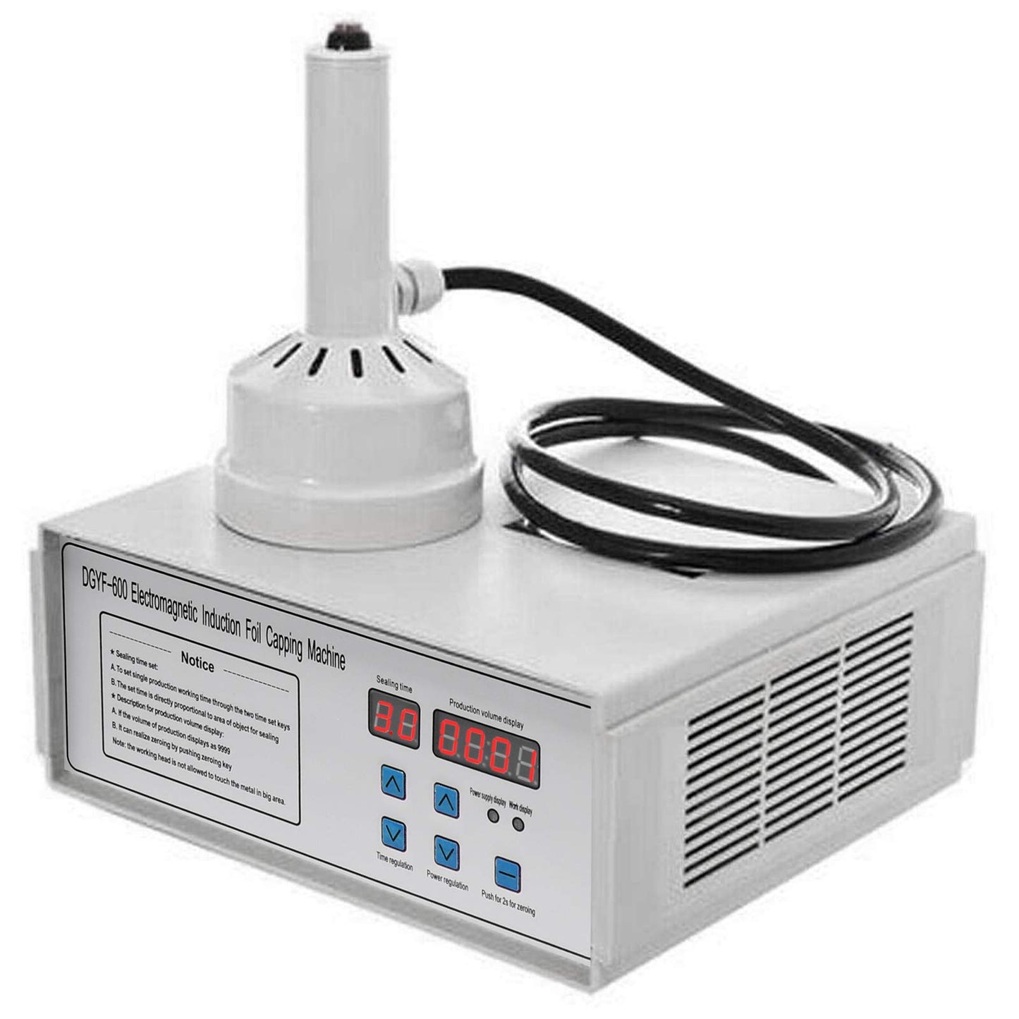 Portable Handheld Induction Sealer 20mm-100mm 110V Induction Sealing Machine White Bottle Cap Sealing Machine