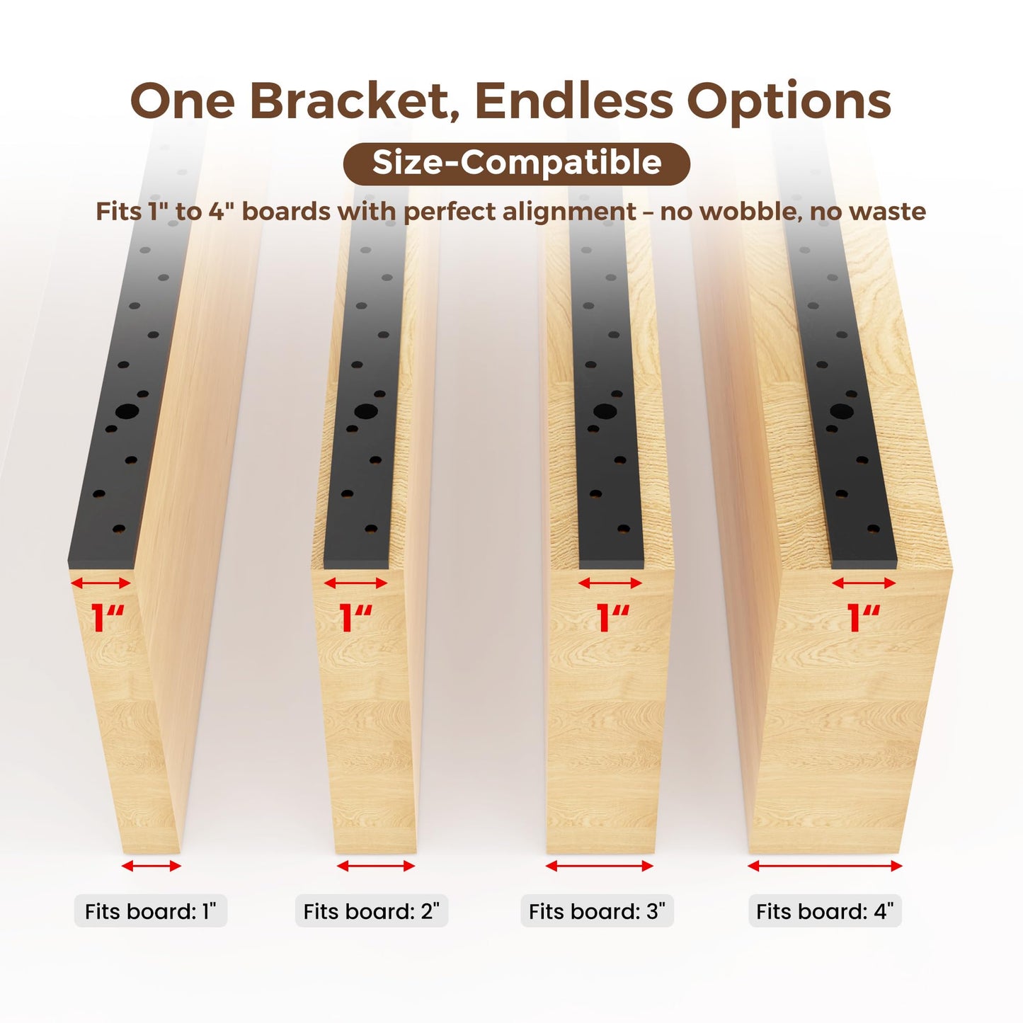 2pcs Floating Shelf Bracket Heavy Duty Floating Mantel Bracket Black Metal Decorative Floating Shelf Hardware Hidden Shelving Mounting Brackets (22″X6″X1″)