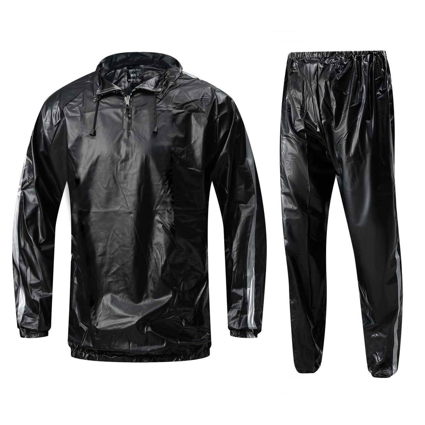 MulYeeh Sauna Suit Sweat Suit Gym Fitness Workout Anti-Rip Lightweight Upgrade Materials Plus Size Suit for Men Women