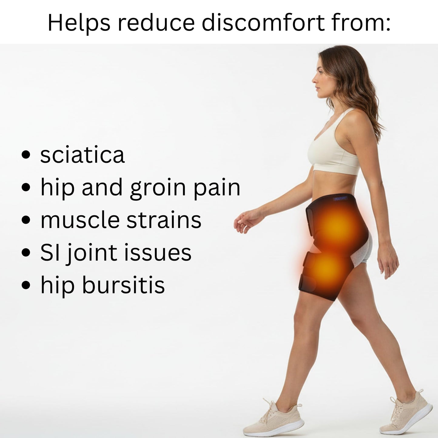 Hip Brace for Women, Men - Sciatica Brace - Groin Pull Compression Wrap - Sciatica Pain Relief Devices, Hip Brace for Sciatica Pain Relief Brace, Sciatic Relief Devices, Sciatic Nerve Pain Relief, Thigh Compression Sleeve, SI Belt, Hamstring Compression S