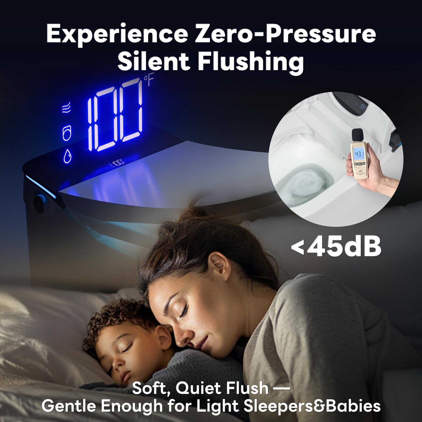 CANEST Smart Toilet with Bidet Built in, Bidet Toilet with Tank, Foam Dispenser, 1000g MaP Flushing, Full-Area Seat Sensor, Ultra-Micro Bubble Wash, Auto Temperature Control, Foot Sensor(FC-002PRO)