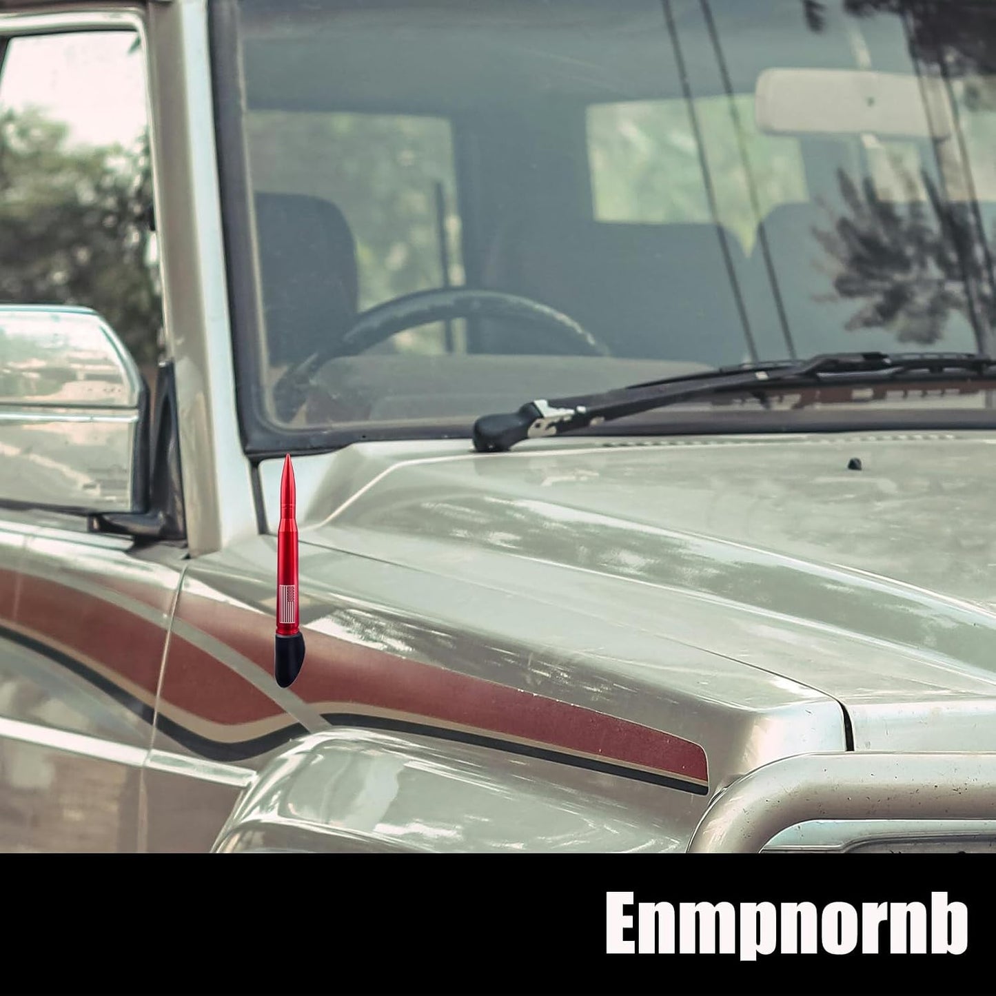Enmpnornb 7.8inch-red Bullet Antenna Replacement for Various car Models,Dodge, Chevrolet, Raptor Truck Antenna