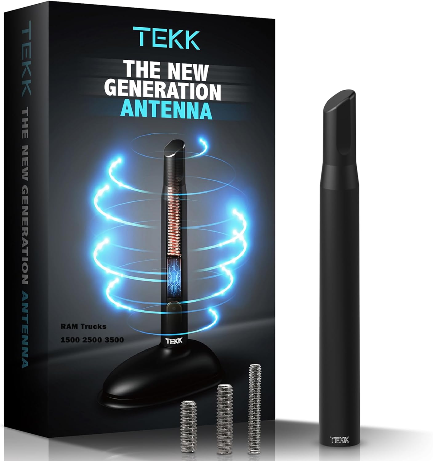 Tekk 1500/2500 3500/1994-2026 4.8 Inches Short Antenna Compatible with Dodge RAM Trucks / / Designed for Optimized