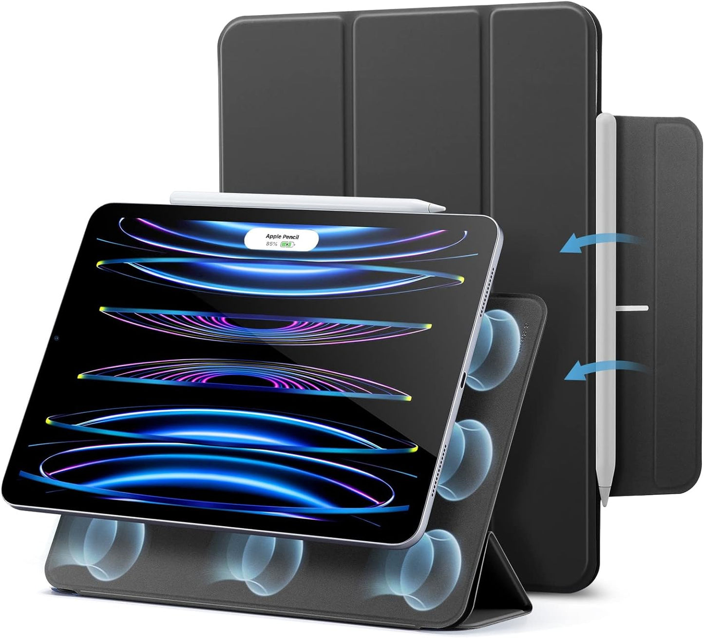 ESR 11 Inch 11 (2022/2021/2020, 4th/3rd/2nd 2-Way 2 for iPad Pro Case, iPad Pro Folio Cover Generation), Convenient