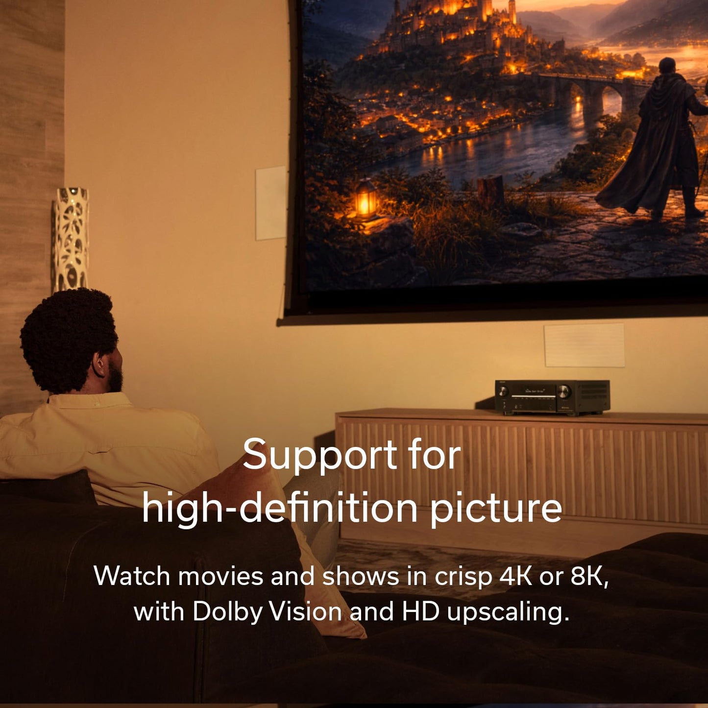 Denon AVR-X3900H 9.4 Channel AV Receiver, 105W Power, Dolby Atmos, DTS:X, AURO-3D & IMAX Enhanced, 8K/60Hz & 4K/120Hz Video Support, HEOS Multiroom Audio Streaming