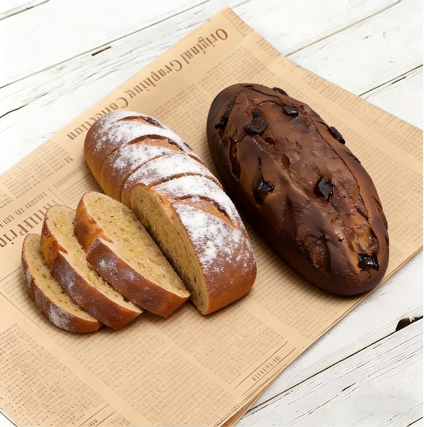 Generic Artificial Fake Bread Realistic Simulation French Bread Loaf PU Foam Food Prop for Bakery Kitchen Decoration