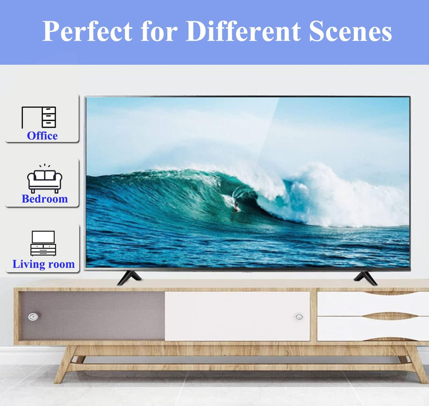 2-Be-Best 40in 42in 45in 46in 49in 50in 55in 60in 65in TV Stand Legs for RCA Roku Replacement Feet for Smart TVs TV