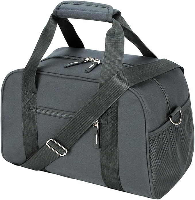 SeaRock 14 inch Small Gym Bag, Mini Duffel Bag for Women & Men, Carry On Lightweight for Travel Sport - Dark Grey