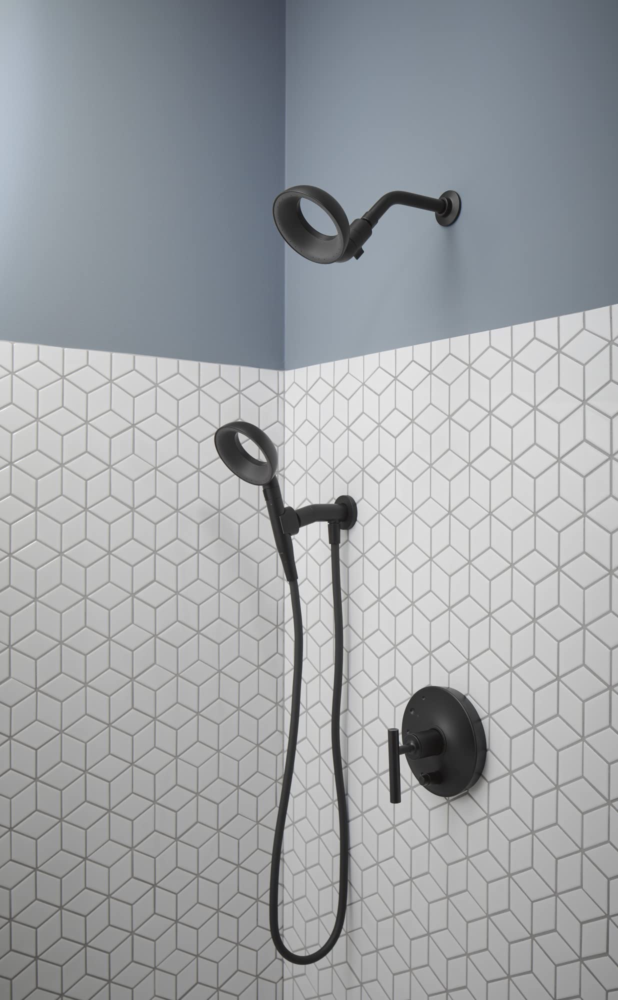 KOHLER K-TS14423-4-BL Purist Rite-Temp Valve Trim with Lever Handle, Faceplate with Handle, Trim Only, Valve Required, Matte Black