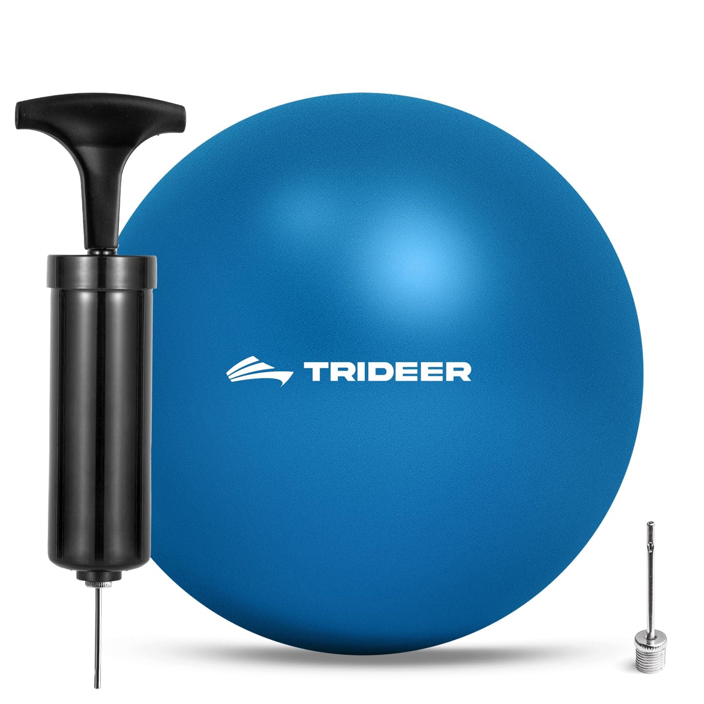 Trideer Pilates Ball 7-8 in with Pump, Small Exercise Therapy Ball for Yoga, Barre, Core Strength, AB Workouts, Physical Therapy