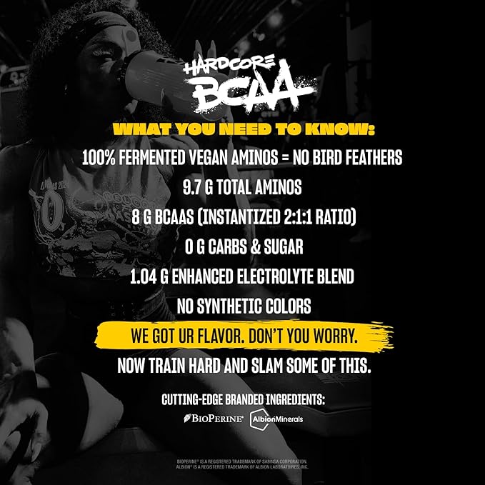 Mutant Hardcore BCAA - Pre, Intra or Post Workout ??BCAA Next Level branched-Chain Amino Acids Supplement ??Hydration + Recovery - 30 Serving - Fruit Punch