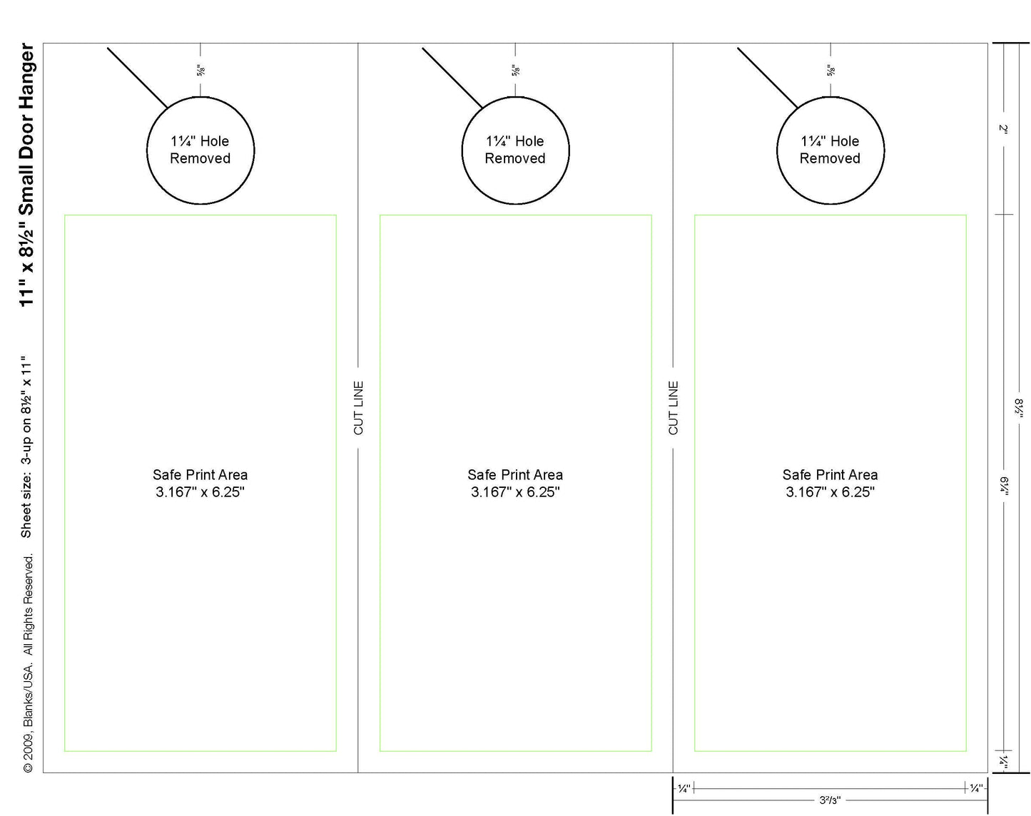 Digital Door Hanger - 3.67" x 8.5", 150 Door Hangers