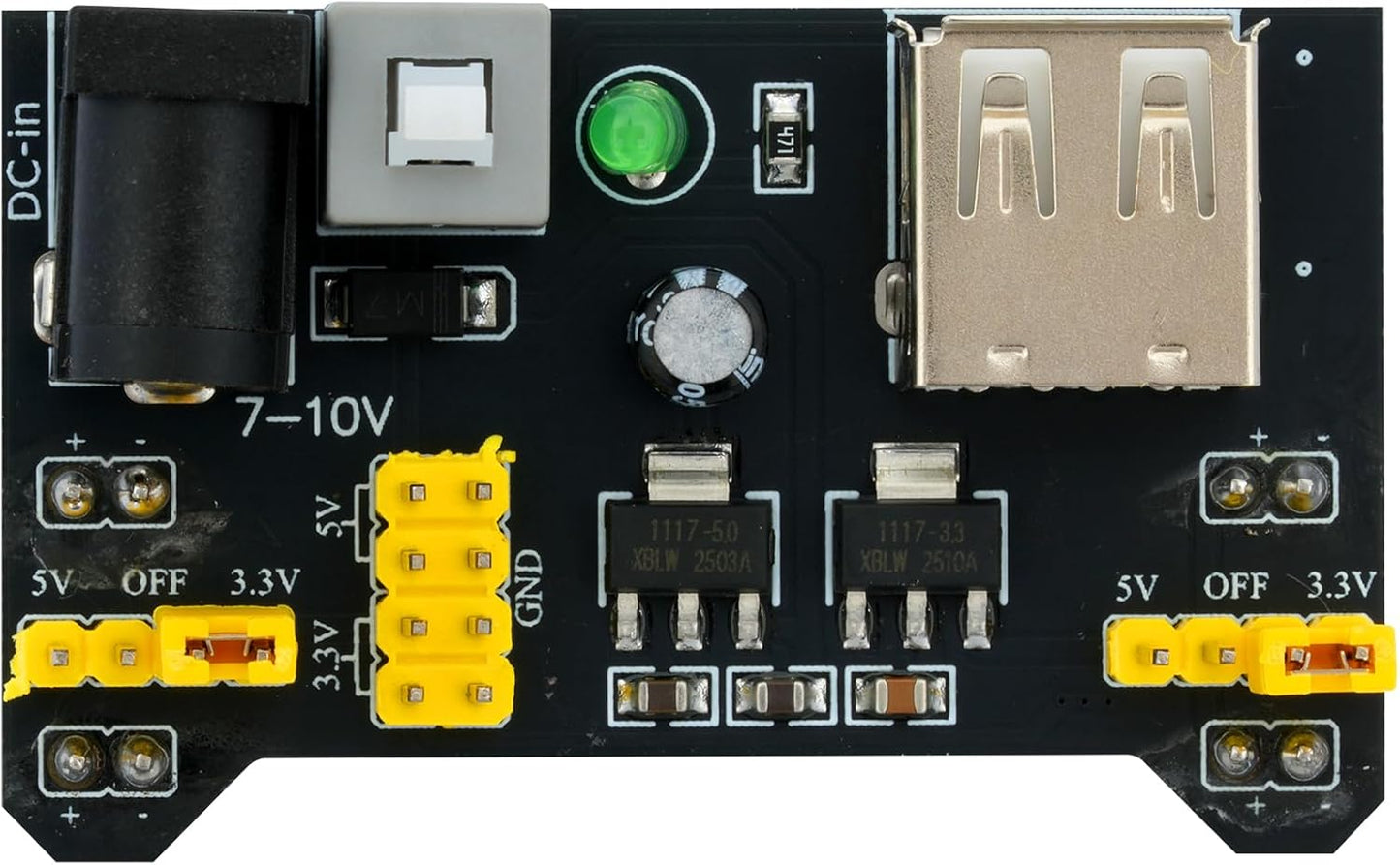 WWZMDiB 5 400 830 6.5~12V 3.3V 5V 5 9V Pcs Power Supply Module Compatible with Point and Point Solderless Breadboard