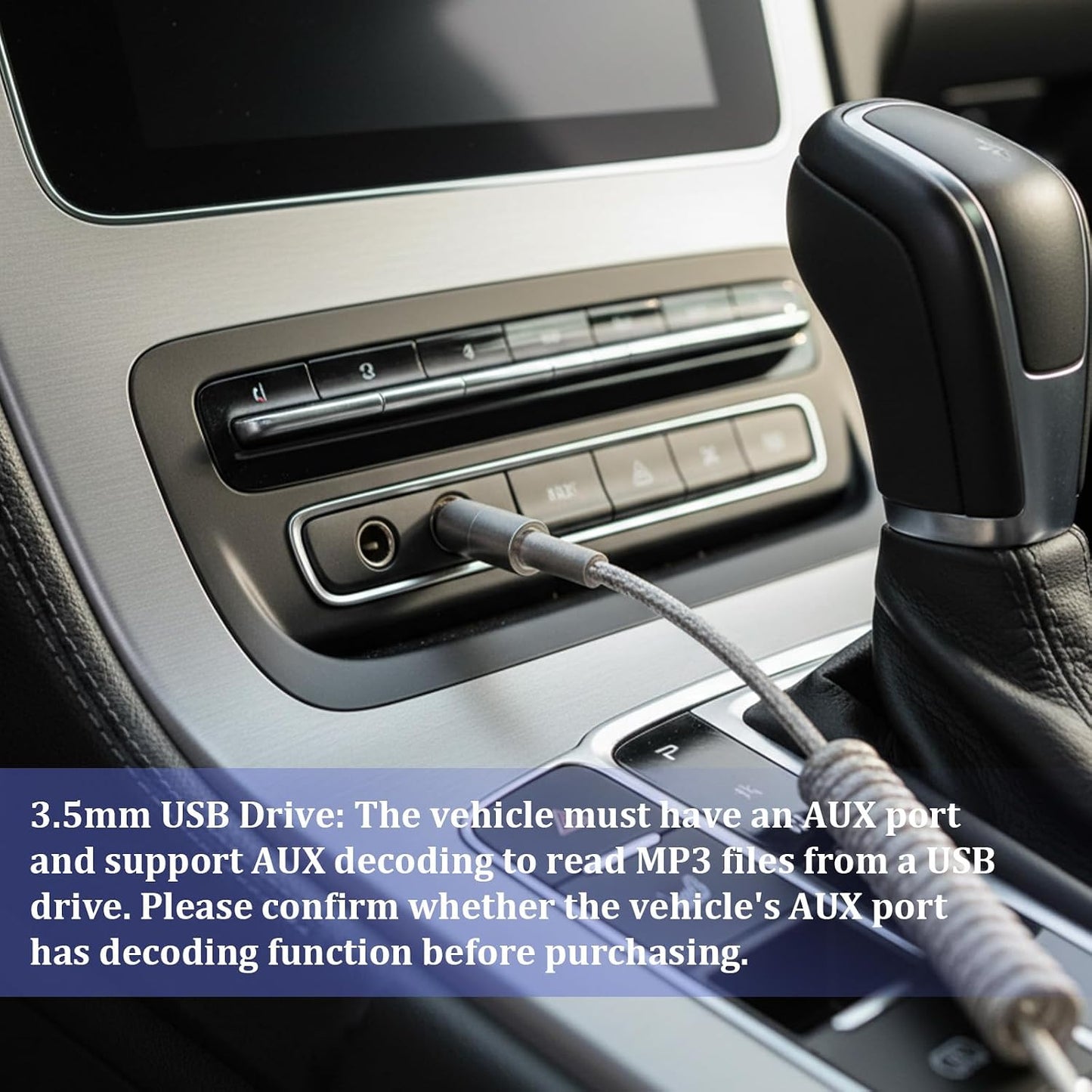 Jxiwfvl 2 3.5mm Mp3 PCS Aux to USB Adapter - USB Female to Jack Audio Adapter for Flash Drive Car CD Player, Music