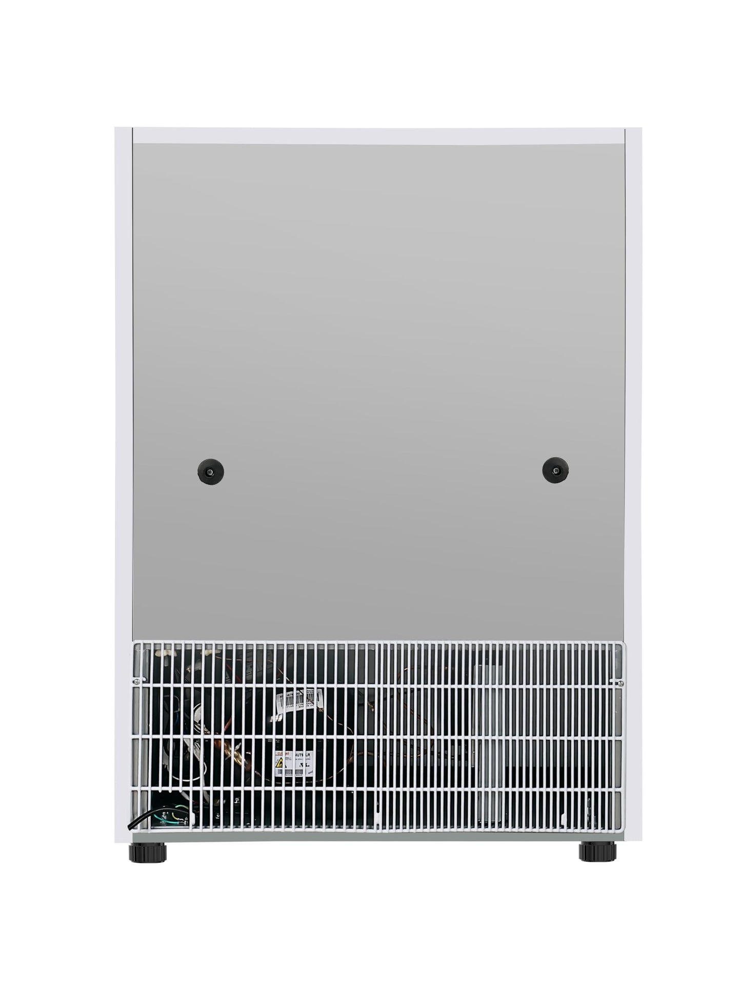 KoolMore 24 in. Commercial Manual Defrost Countertop Display Freezer in White with Stainless Steel and Glass Door, 4.6 Cu. ft. (KM-MDF46GD)