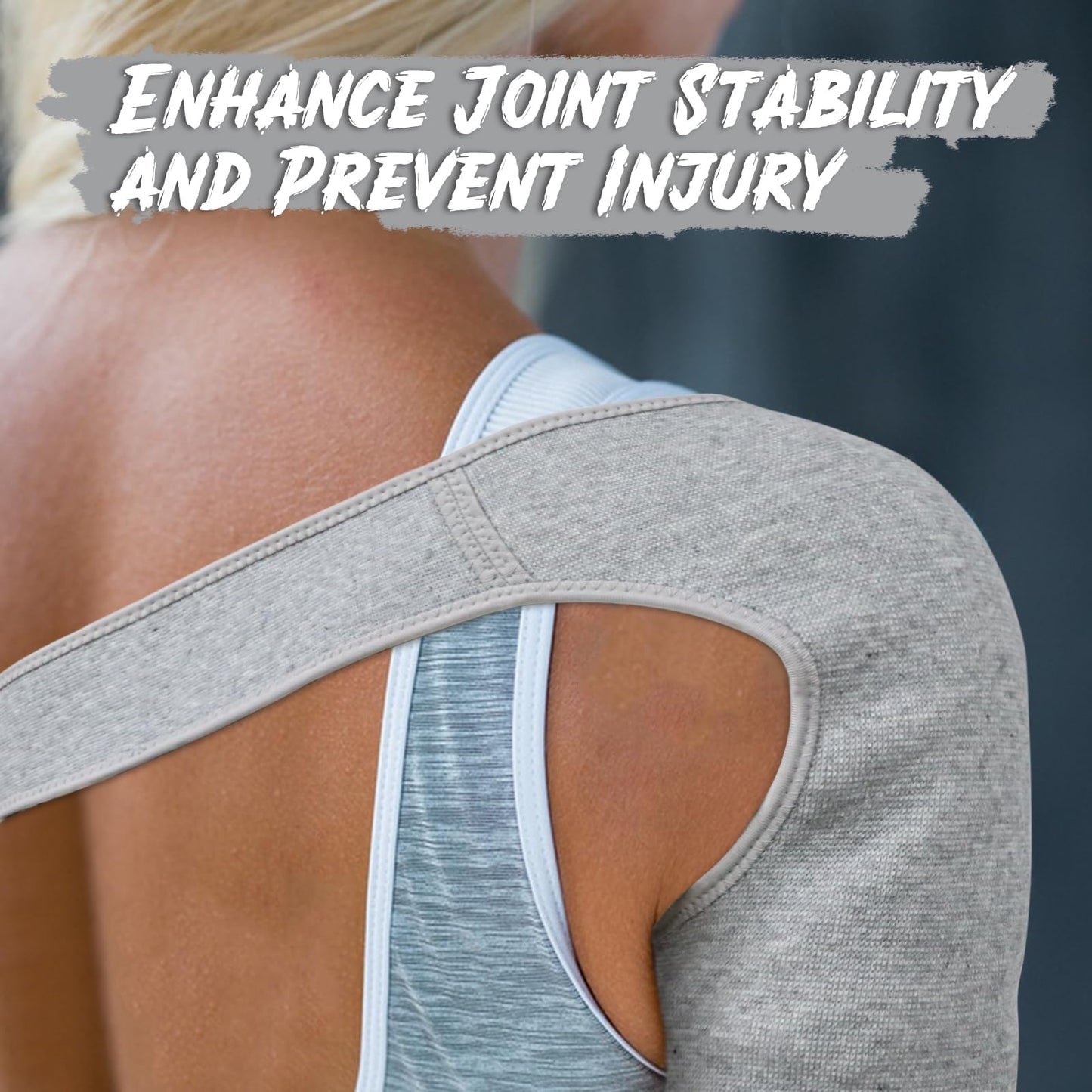 ZJIVQO Shoulder Brace Support Rotator Cuff Support Brace Shoulder Compression Sleeve for Men Women (Medium)