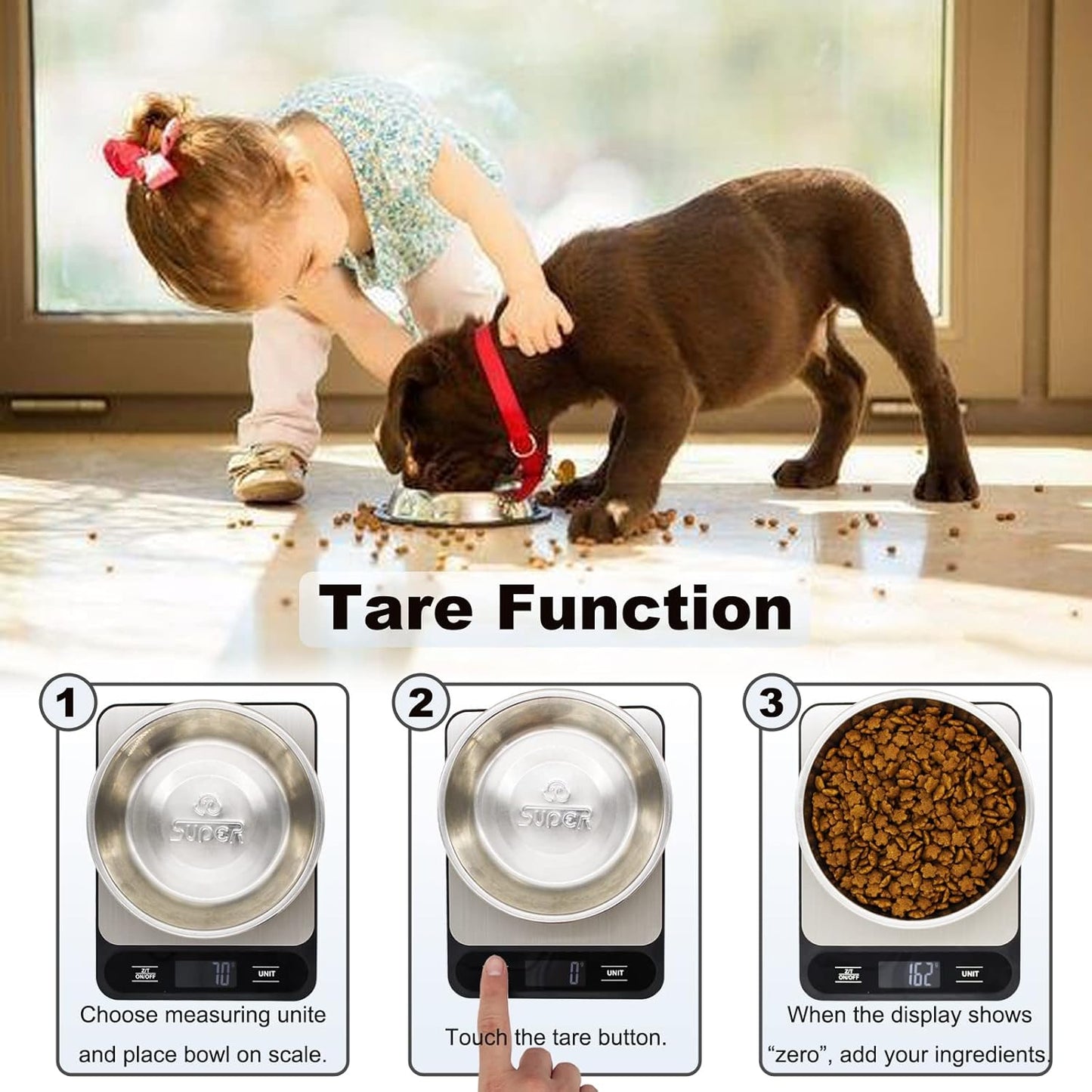 Skiennix Digital Kitchen Scale - 10kg/22lb Capacity for Accurate Grams & Ounces Measurement