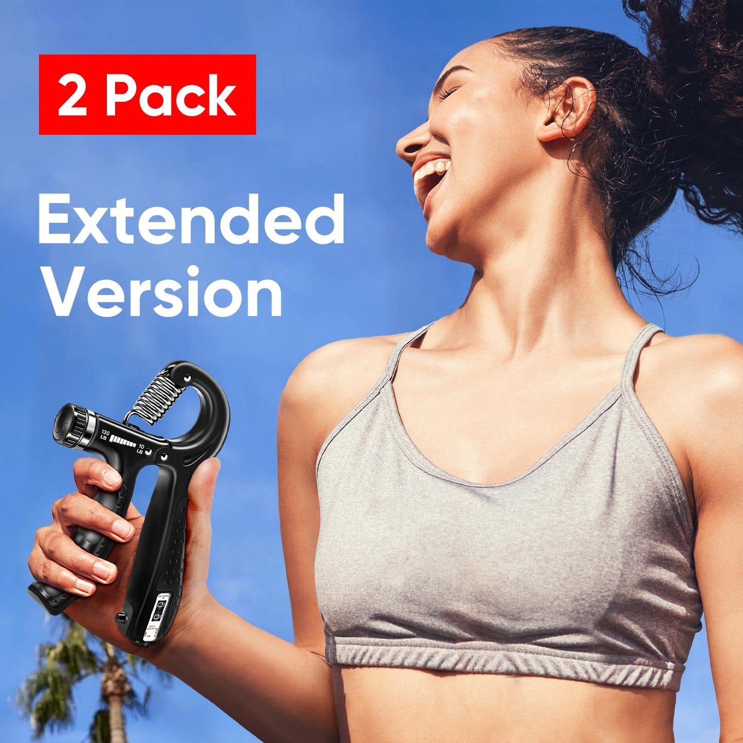 HiKeep Grip Strength Trainer (2 Pack), Forearm Strengthener, Hand Grip Gripper Strengthener, Hand Strengthening Devices, Forearm Exerciser, Finger Wrist Strengthener, Exercisers Squeezers for Strength