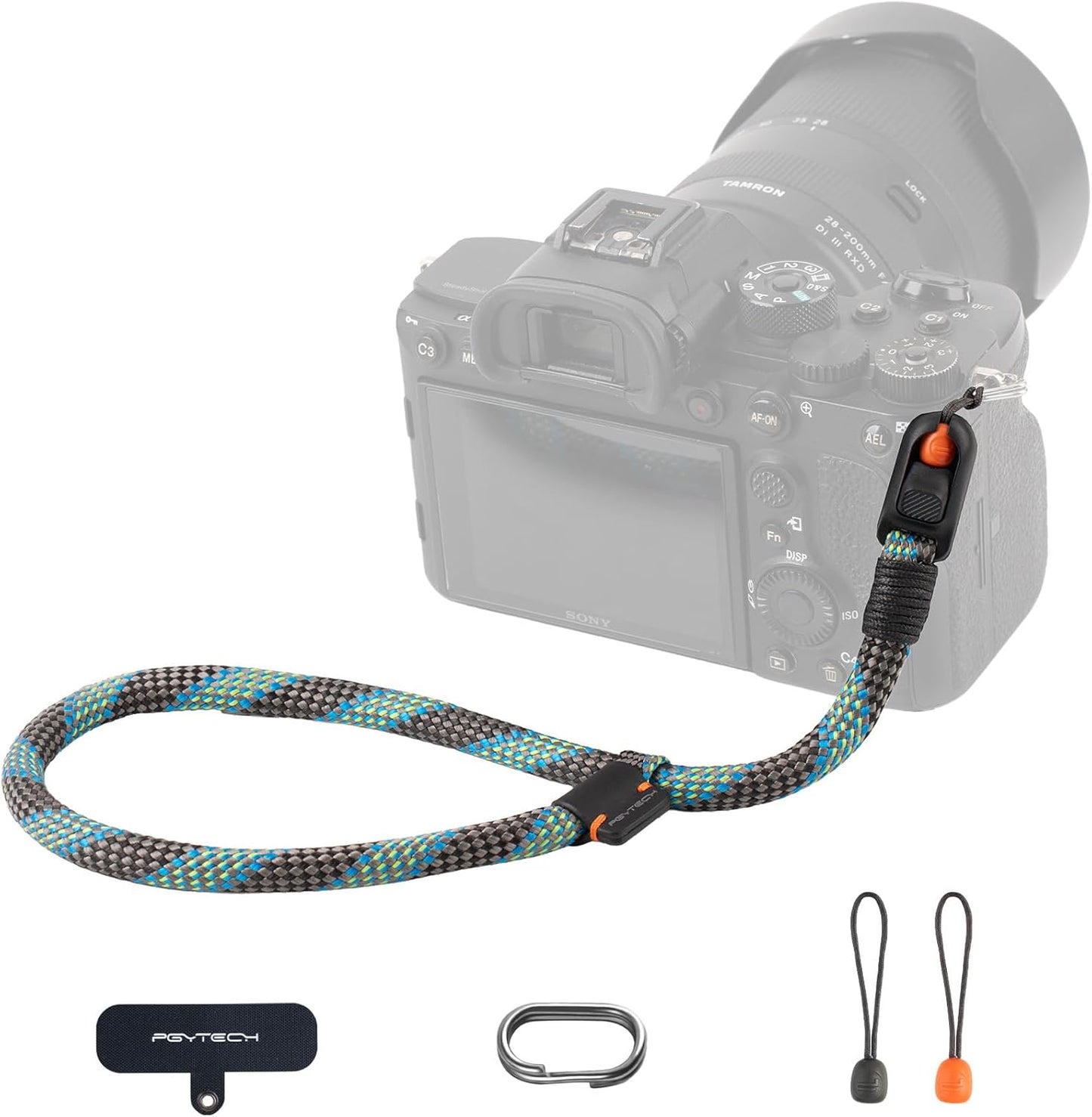 55.1lb PGYTECH Camera Wrist Strap Slim Outdoor Style, Adjustable Quick Release Anti-Drop Camera Hand Strap