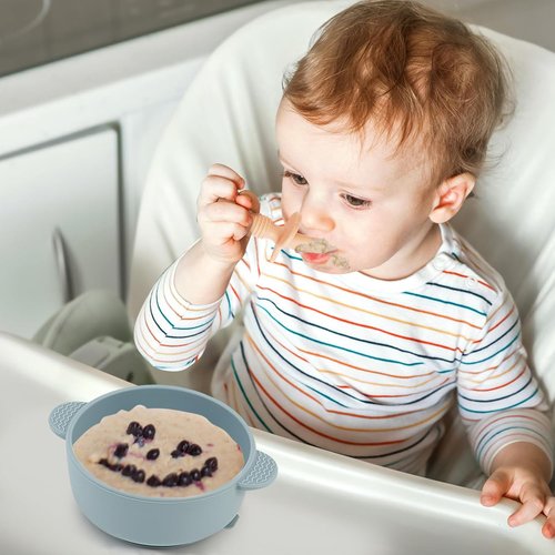 Eascrozn Baby Feeding Set - 6 Pack Silicone Spoons & Forks | BPA-Free Toddler Utensils for Self-Feeding