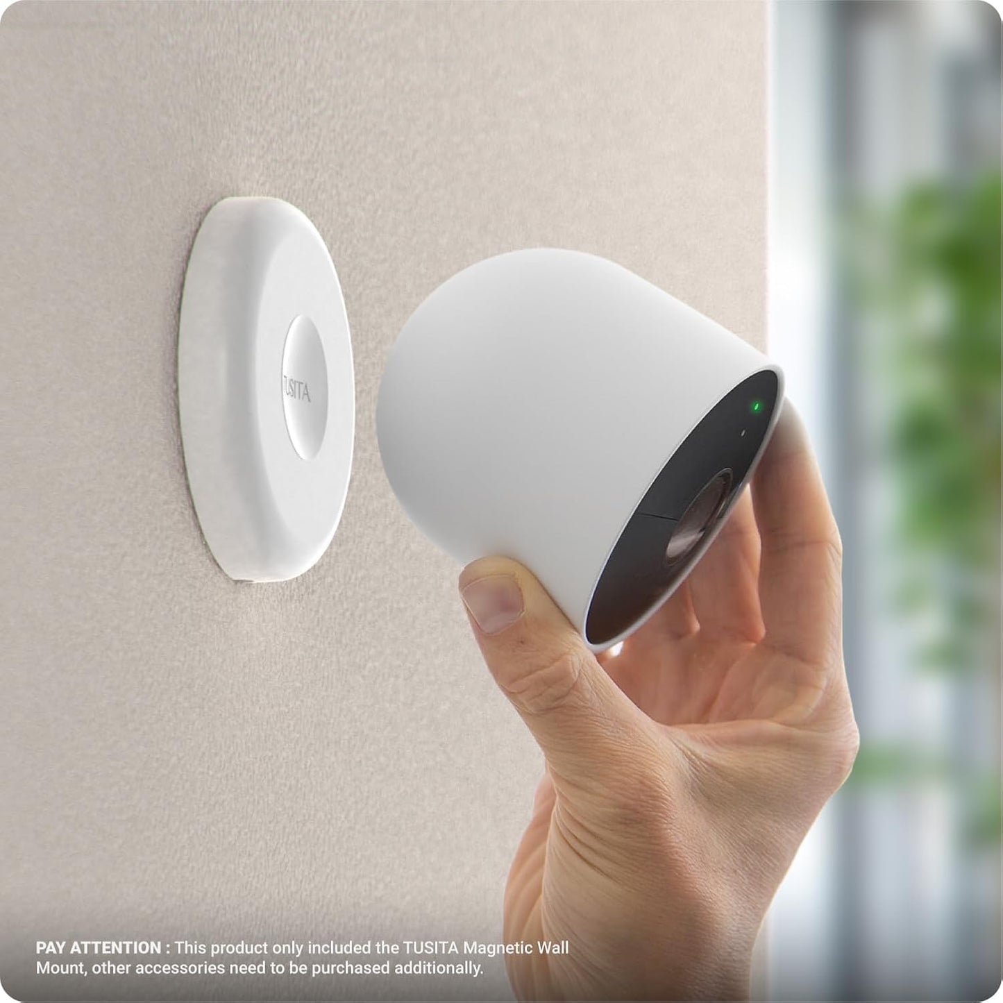 2nd 2-Pack TUSITA Magnetic Wall Mounts Compatible with Google Nest Cam Outdoor or Indoor Generation Cameras